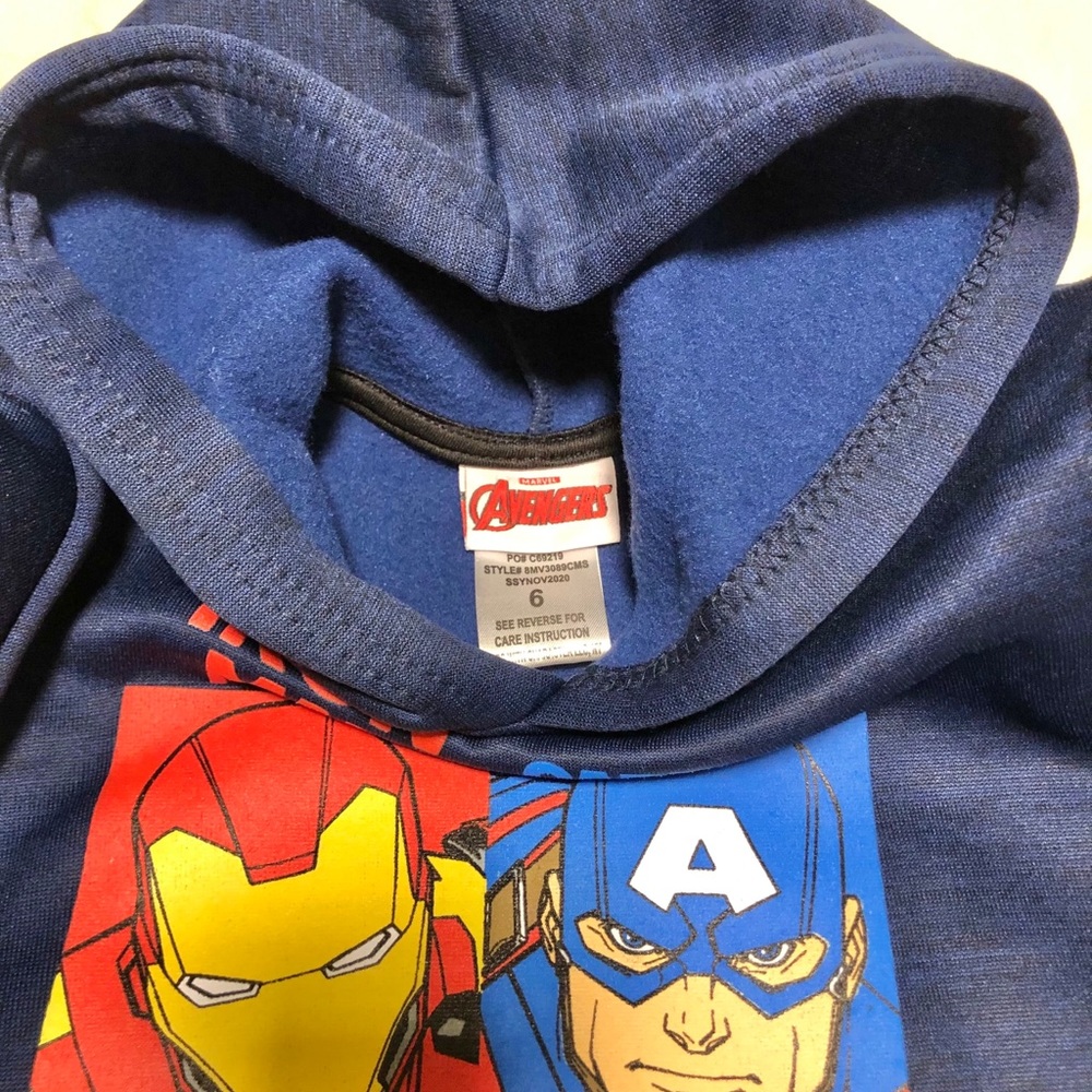 NWT Boy’s Marvel Avengers Hoodie - Picture 7 of 8